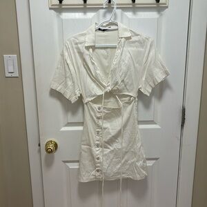 Zara white dress